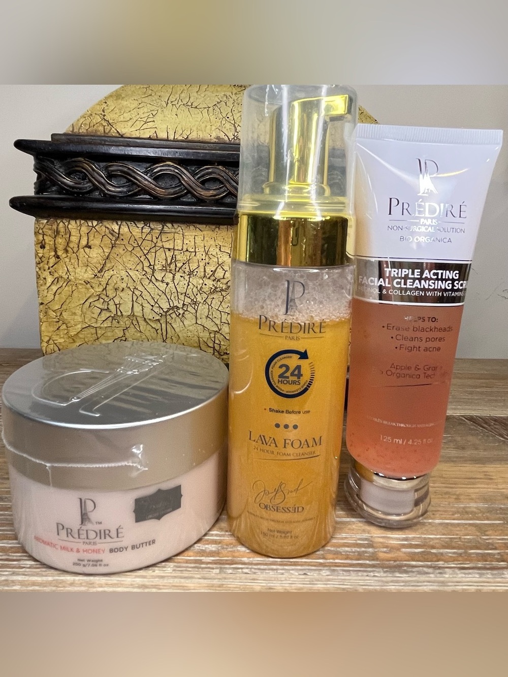 NEW SEALED Prédiré Paris Full-Size 3-Piece Luxury Skincare Bundle~Retail $82